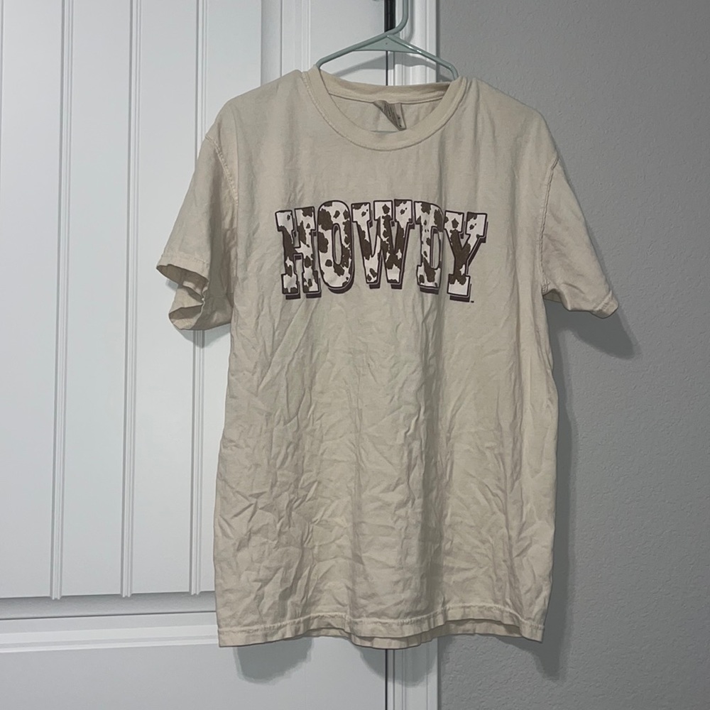 Comfort Colors Cowprint Howdy Tee